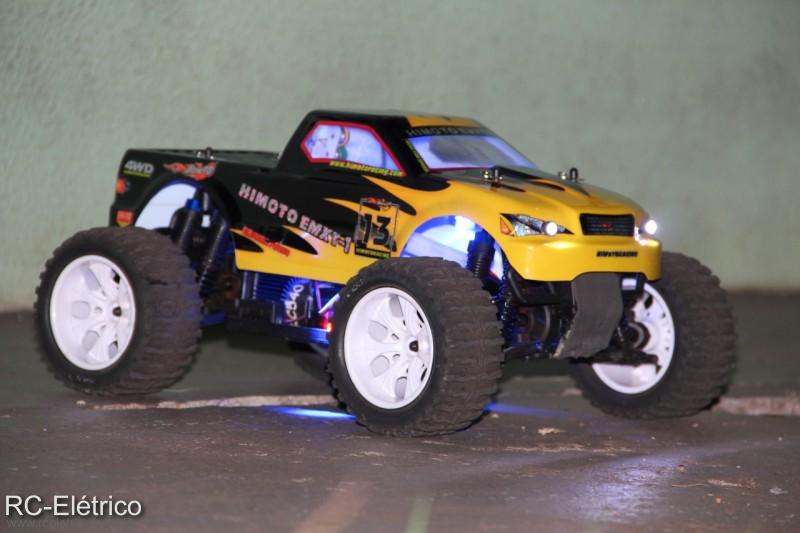 MONSTER TRUCK 1/10 HIMOTO ELETRICA, COM LEDS